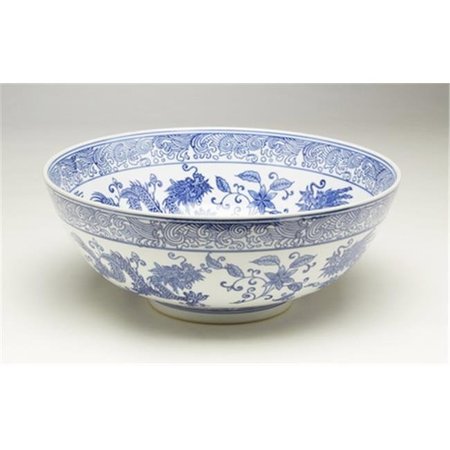 AA IMPORTING AA Importing 59816 Blue & White Bowl 59816